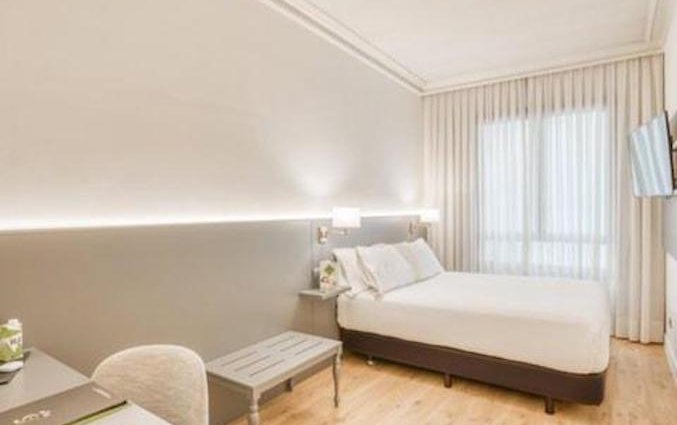 Tweepersoonskamer van Hotel Sercotel Arenal in Bilbao