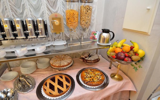 Ontbijtbuffet van Hotel Da Bruno in Venetie