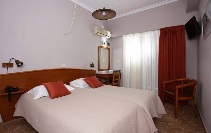 Tweepersoonskamer van Hotel Evripides in Athene