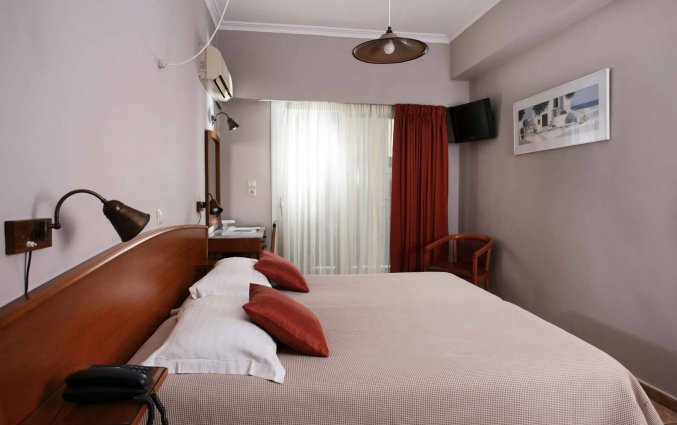 Tweepersoonskamer van Hotel Evripides in Athene