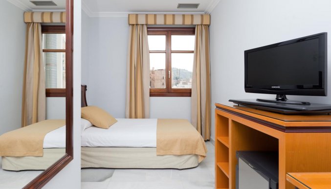 Tweepersoonskamer van Hotel Don Curro in Malaga