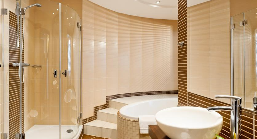 Badkamer van Hotel Qubus Krakow