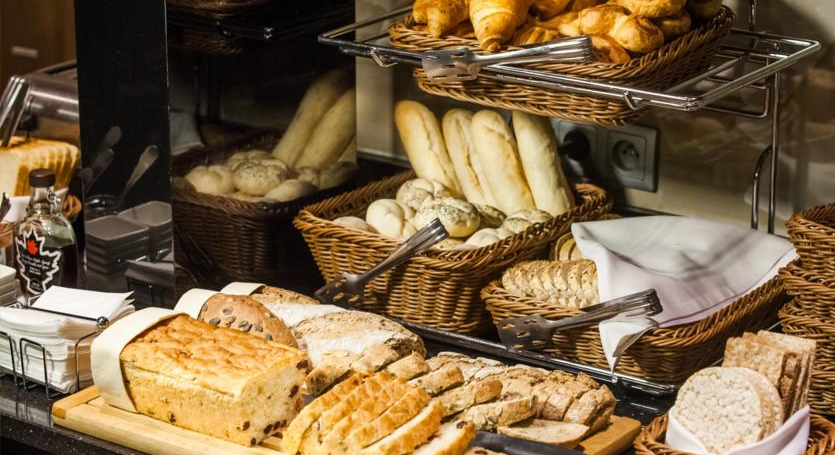 Ontbijtbuffet van Hotel Qubus Krakow