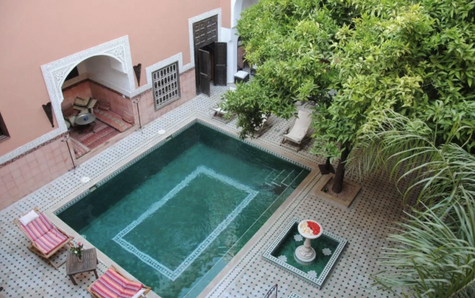 Binnentuin van Riad Barroko Marrakech