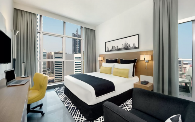 Tweepersoonskamer van hotel TRYP by Wyndham Dubai