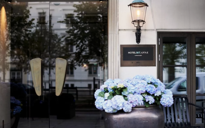 Voorkant van Hotel Skt. Annæ Kopenhagen