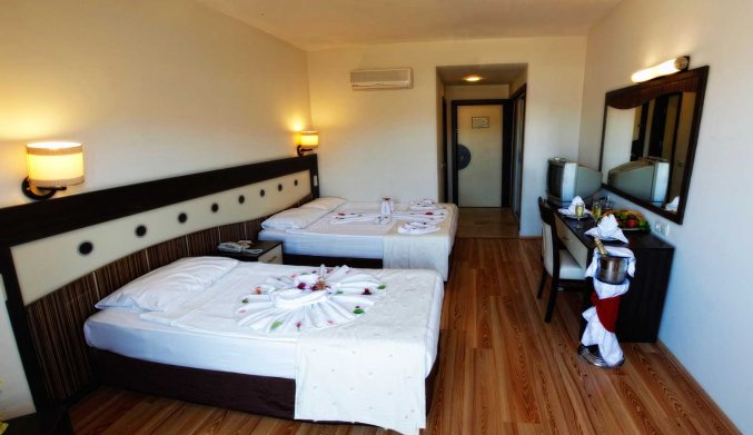 Slaapkamer van Hotel Lavitas in Side