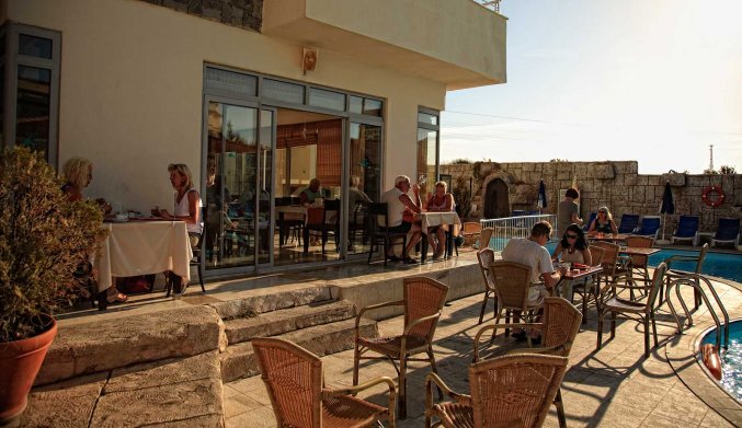 Terras van Hotel Lavitas in Side