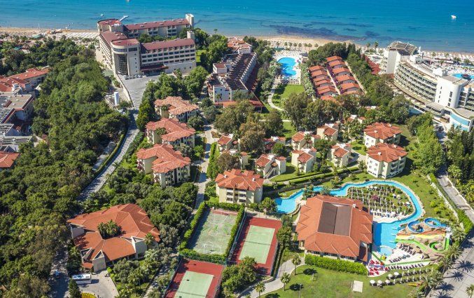 Uitzicht op Hotel Melas Holiday Village in Side