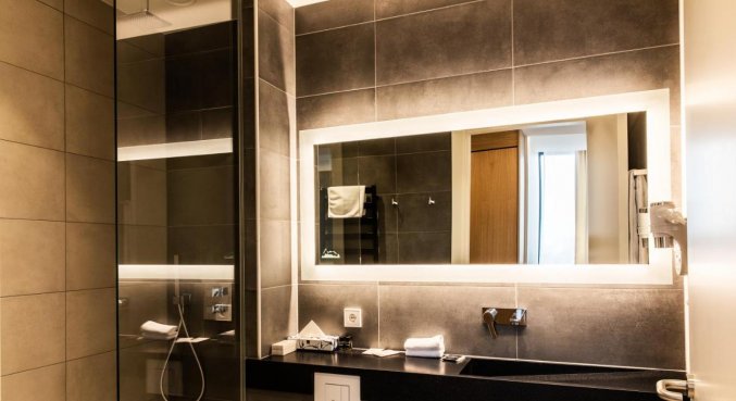 Badkamer bij hotel South Coast
