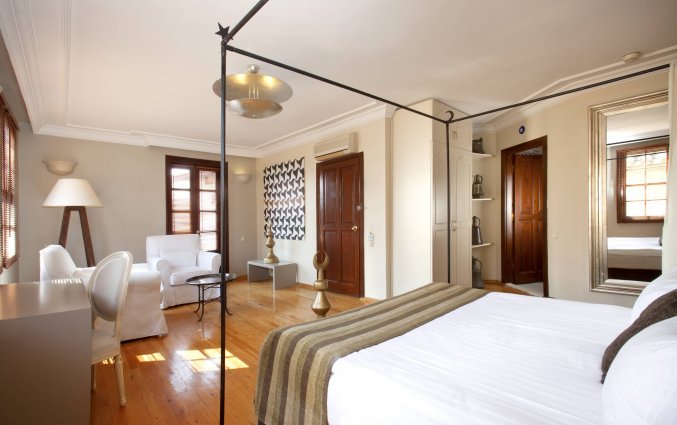 Slaapkamer van Hotel Alp Pasa in Antalya
