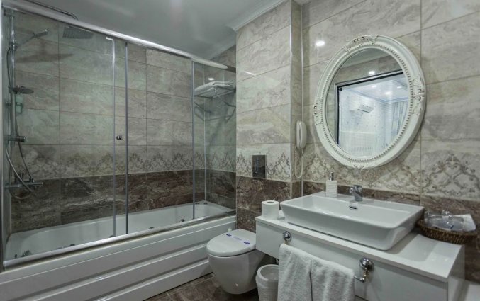 Badkamer van Hotel Drita in Alanya