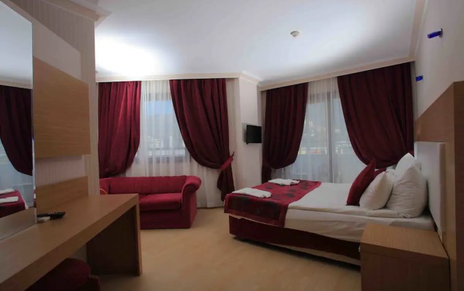 Slaapkamer van Hotel Drita in Alanya