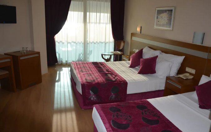 Slaapkamer van Hotel Drita in Alanya