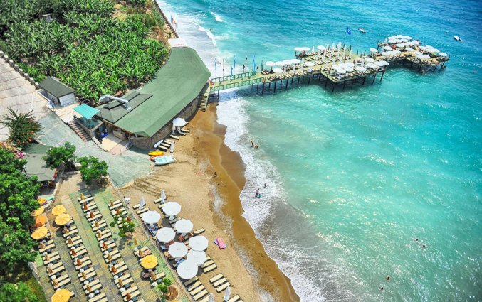 Strand van Hotel Utopia World in Alanya