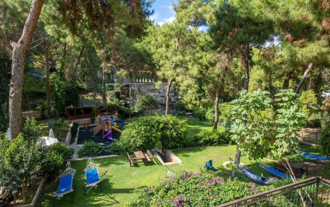 Tuin van Hotel Utopia World in Alanya