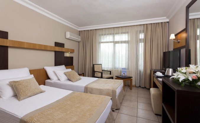 Slaapkamer van Hotel Kandelor in Alanya