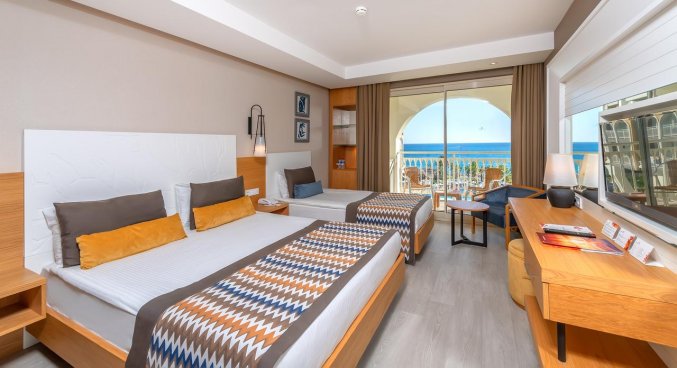 Slaapkamer van Hotel Kirman Sidera Luxury & Spa in Alanya