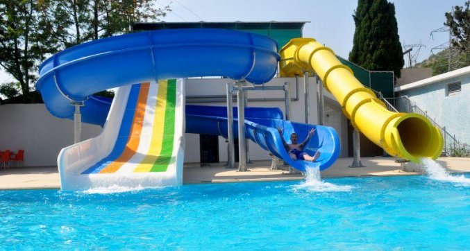 Glijbaan van Hotel Blue Fish Alanya