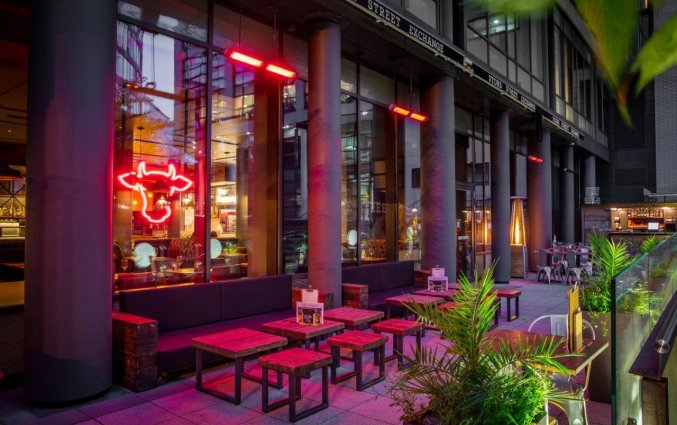 Terras van Hotel DoubleTree by Hilton Manchester Piccadilly