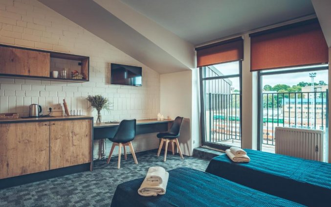 Tweepersoonskamer van Appartementen Railway Vilnius