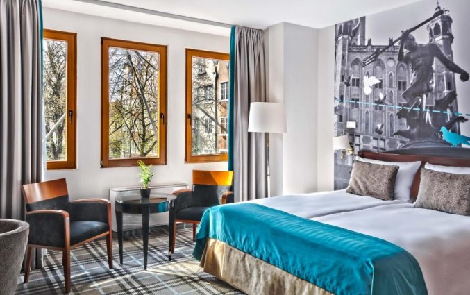 Tweepersoonskamer van Hotel Hanza Gdańsk