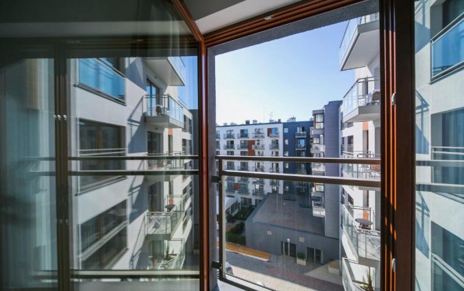 Uitzicht van appartementen Grano Nowa Motlawa Gdansk