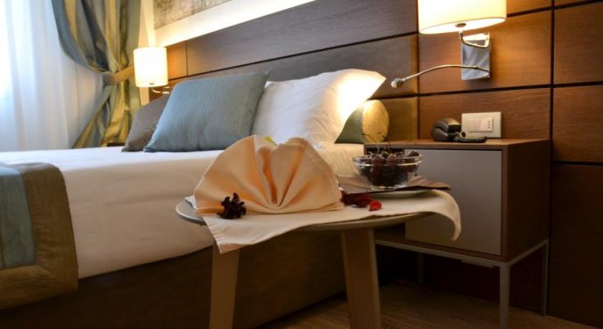 Tweepersoonskamer van Hotel Sirio in Venetie