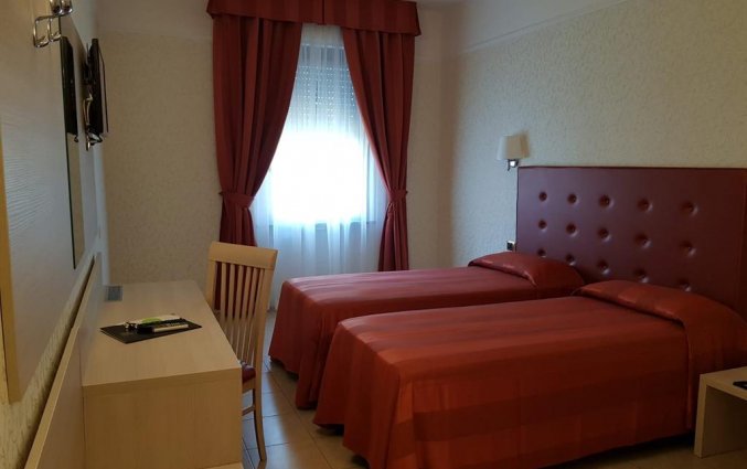 Tweepersoonskamer van hotel Villa Rosa in Rome
