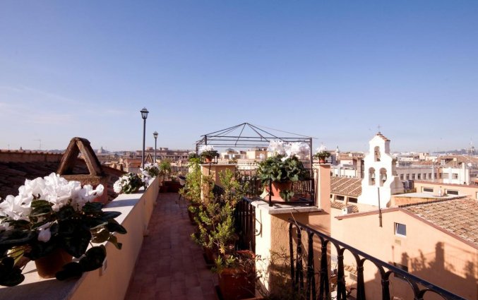 Dakterras bij Hotel Trevi