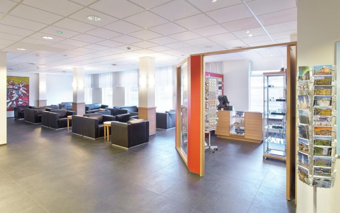 Lobby van hotel cabin in IJsland