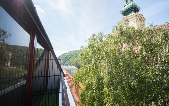 UItzicht vanaf Hotel Orion Varkert Budapest