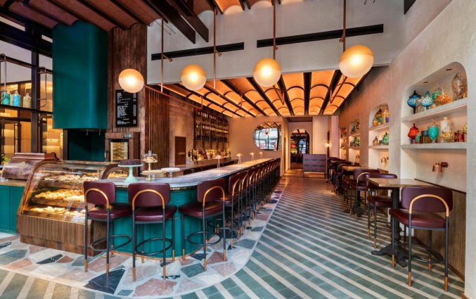 Bar van hotel Moxy NYC Chelsea