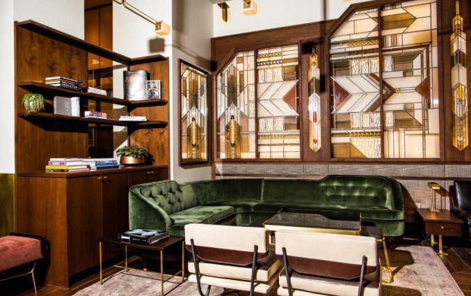 Zithoek van hotel Evelyn