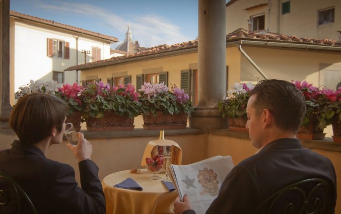 Dakterras van Hotel Botticelli Florence