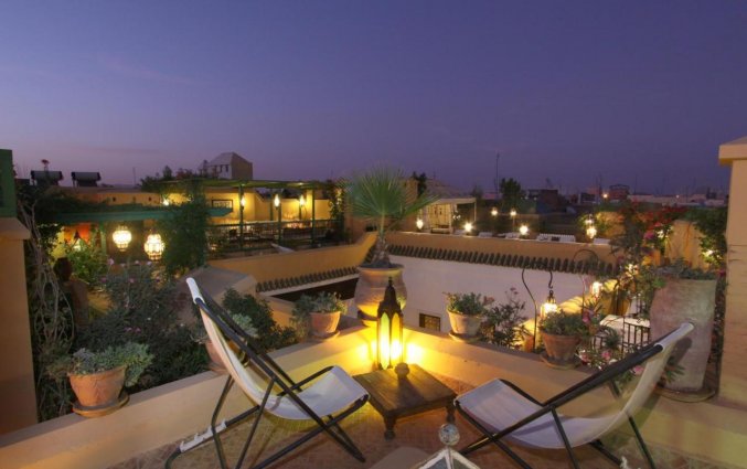 Dakterras van Riad Karmela Marrakech