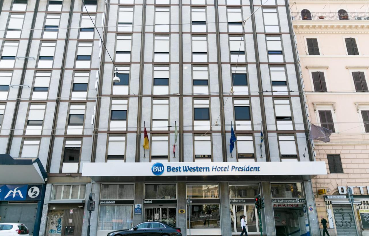 Voorkant van Hotel Best Western President Rome
