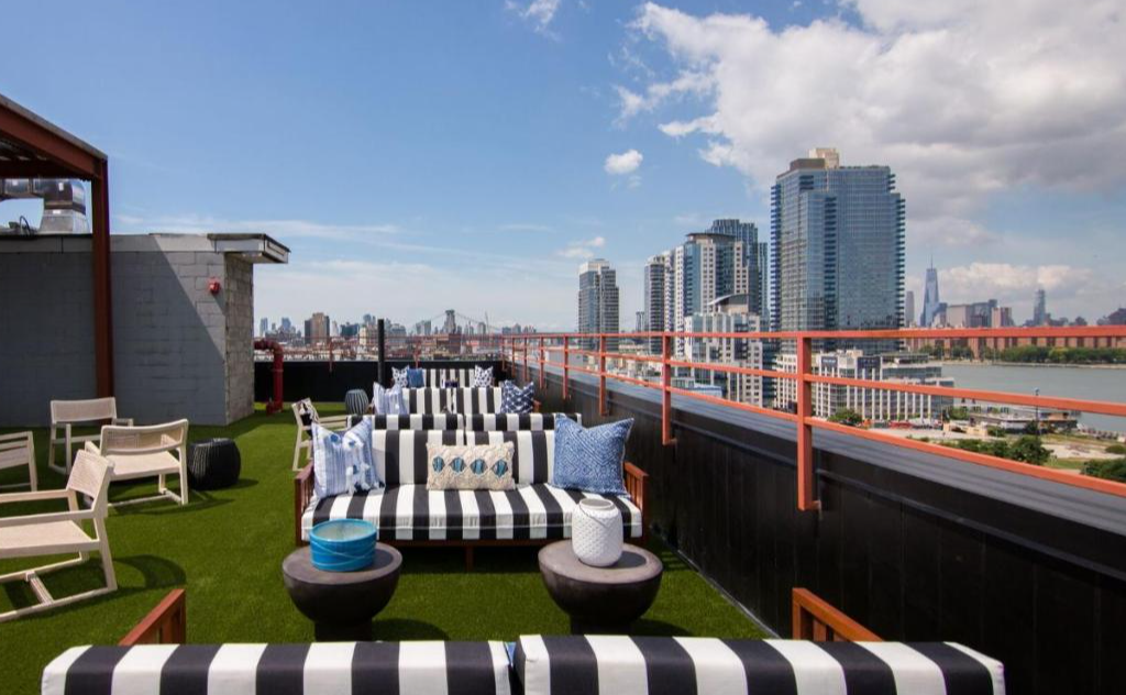 Rooftop van hotel The Williamsburg