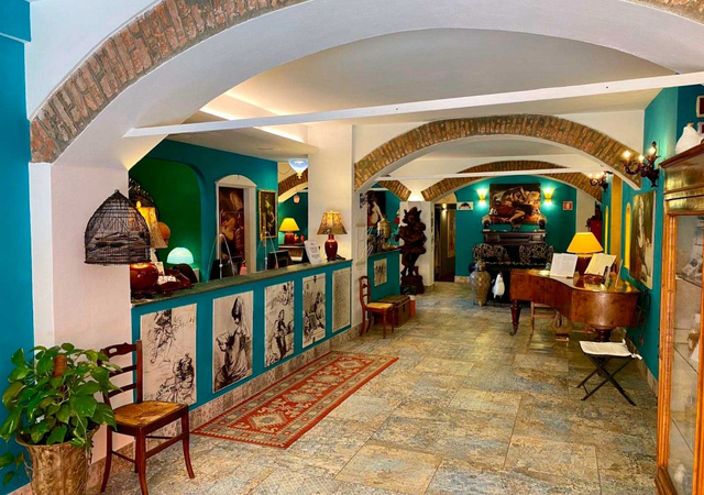Receptie van Hotel Il Guercino Bologna