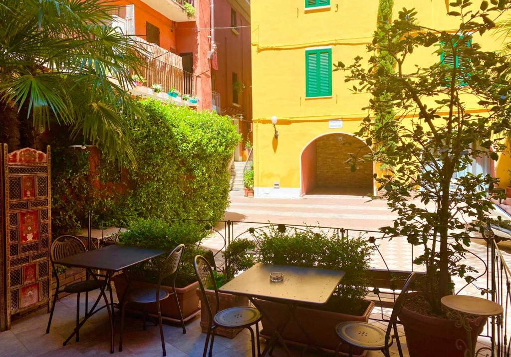 Zonneterras van Hotel Il Guercino Bologna