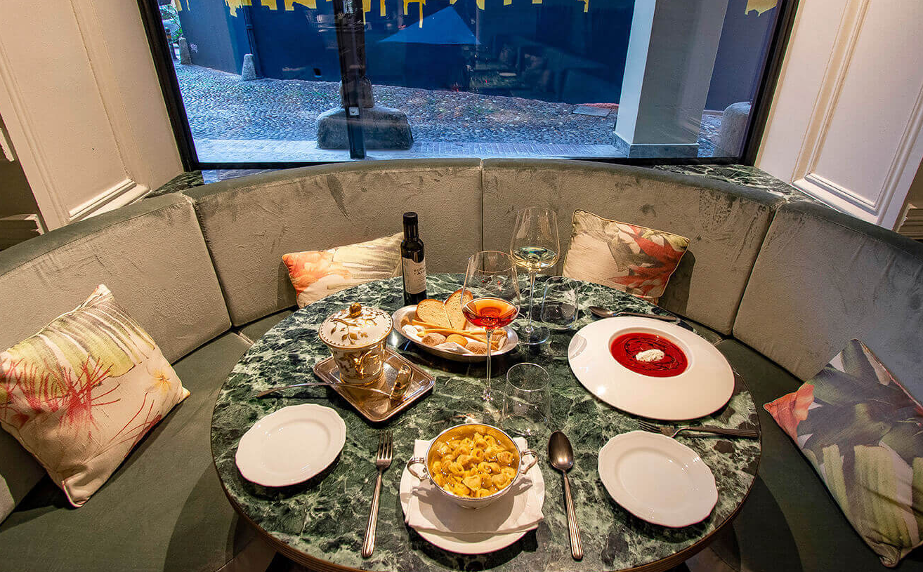 Restaurant van Hotel Corona d Oro in Bologna