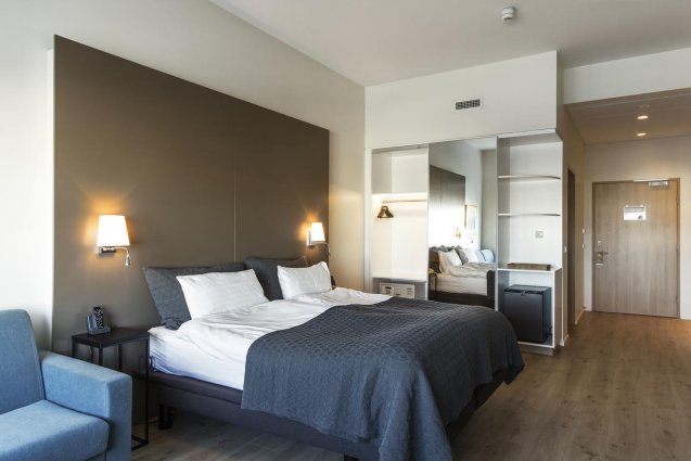 Tweepersoonskamer van Hotel Island op IJsland