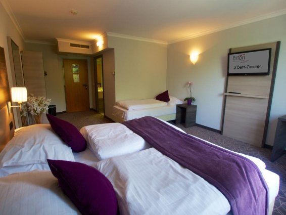 Slaapkamer in cityhotel Arion Vienna in Wenen