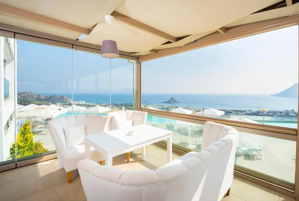 White Rock of Kos Hotel - Adults only terras 