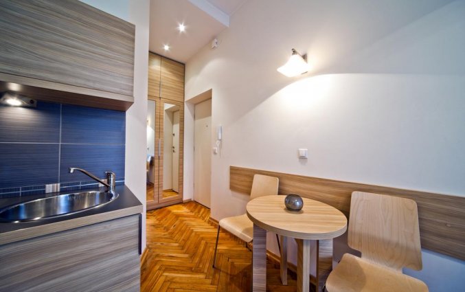 Keuken van een appartement van Appartementen 4Seasons in Krakau