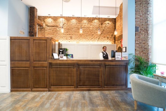 Receptie van Hotel Petit Palace Plaza del Carmen Madrid