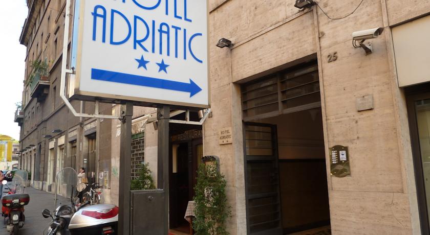 Entree van Hotel Adriatic in Rome