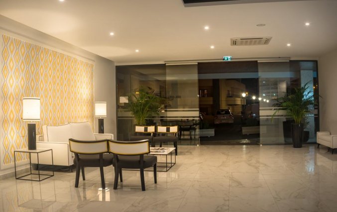 Lobby van Aparthotel Flor Da Rocha in de Algarve