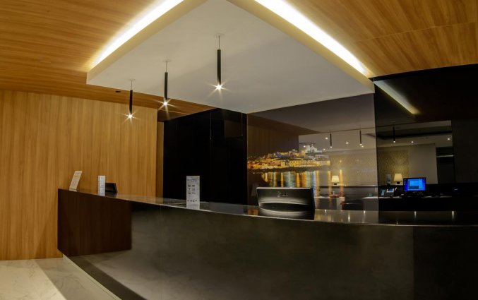 Receptie van Aparthotel Flor Da Rocha in de Algarve