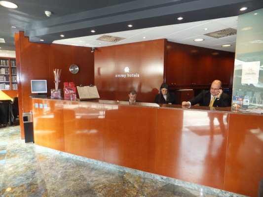 Receptie van Hotel Amrey Sant Pau in Barcelona